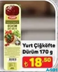 YURT ÇİĞKÖFTE DÜRÜM 170 G indirimli fiyat YURT ÇİĞKÖFTE DÜRÜM 170 G fiyat ve kampanya bilgisi